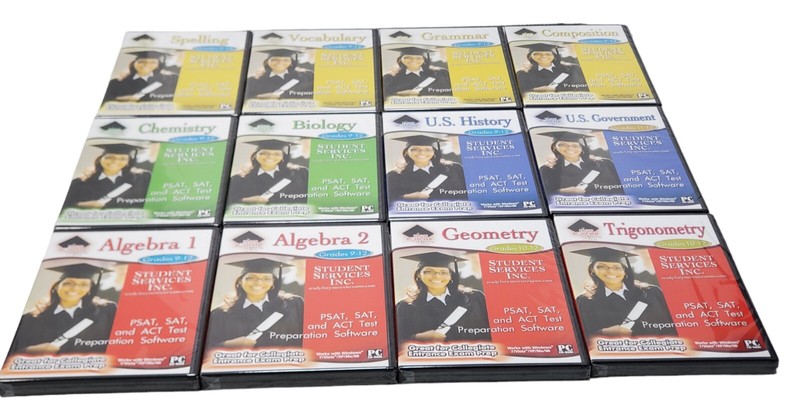 PC Treasures High Achiever 12 Subject Lot Math History Science English NEW