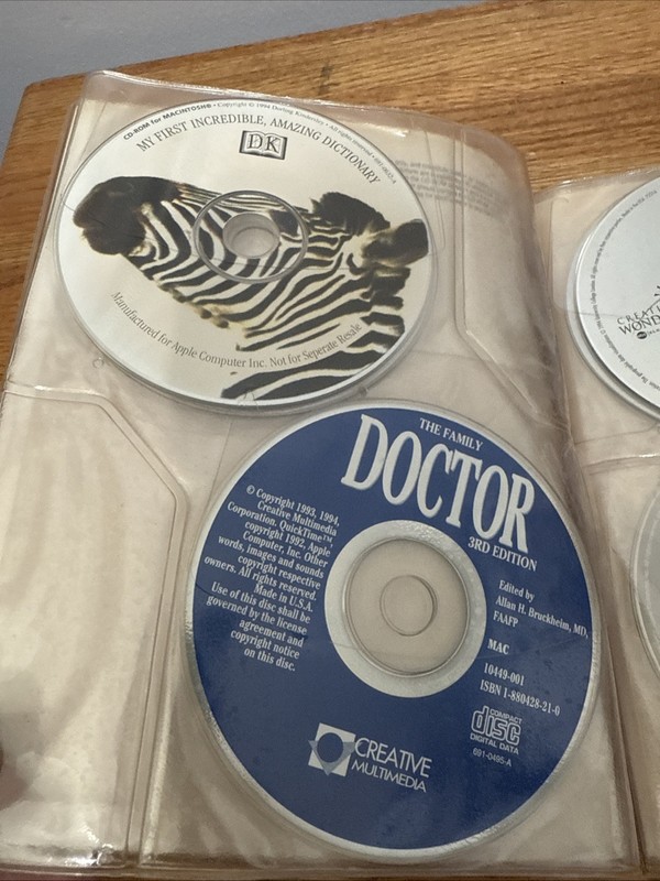 Vintage Apple Macintosh Compact Discs CD-ROM Software Bundle Encyclopedia iMac gallery