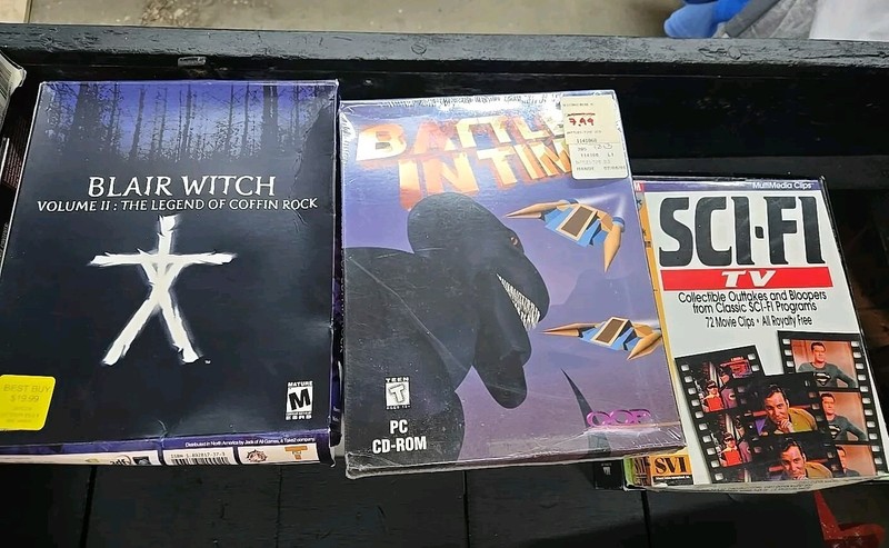 3 Lot 2 New – Sci-Fi TV Outtakes Bloopers PC, 1994 Blair Witch Big Box Battles