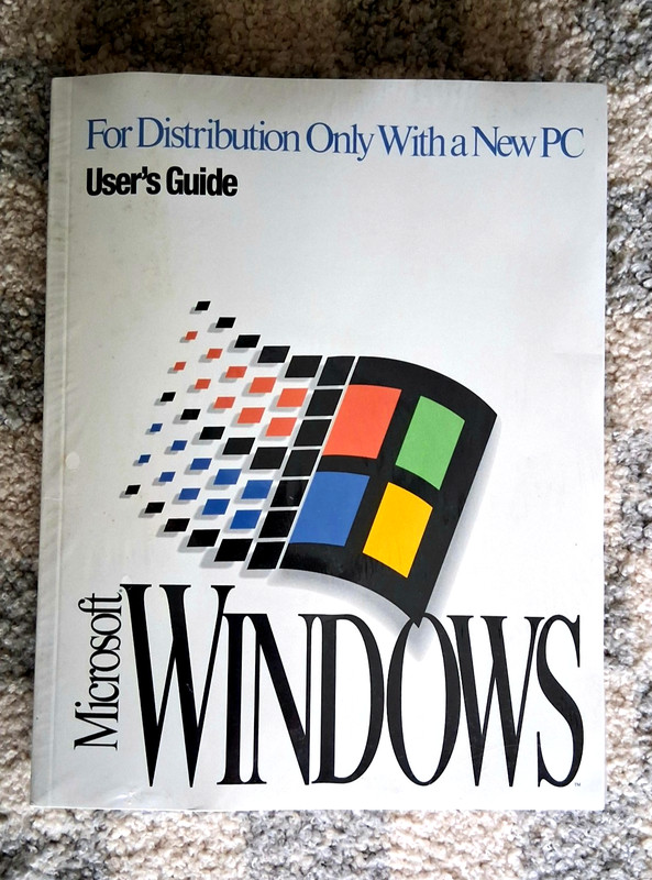1993 Microsoft Windows 3.1 User Guide, Six Floppy Disks & COA, Sealed in Package