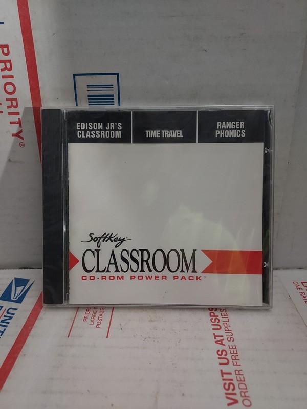 New Sealed Softkey Classroom – Edison Jr’s Classroom – Time Travel – #1H