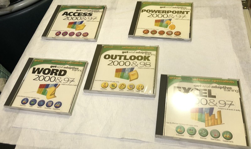 GET WISE ADAPTIVE TRAINING CDS-OUTLOOK 2000 & 98/POWERPOINT 2000 & 97 etc