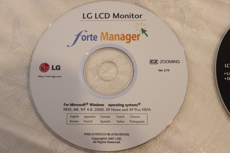 LG DIGITAL ez & Forte Manager LG LCD Monitor drivers & User Manual software CDs gallery