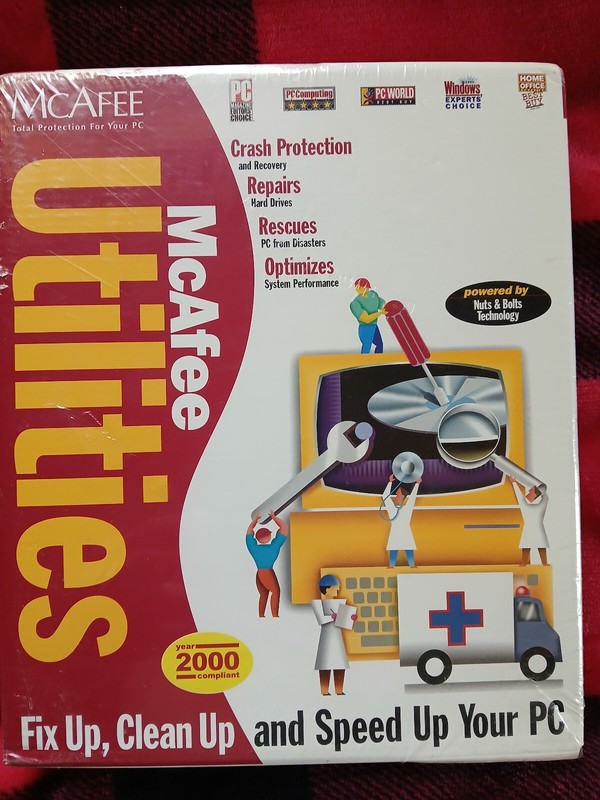 McAfee Utilities Nuts & Bolts Factory Sealed for Windows 95/98 NEW!