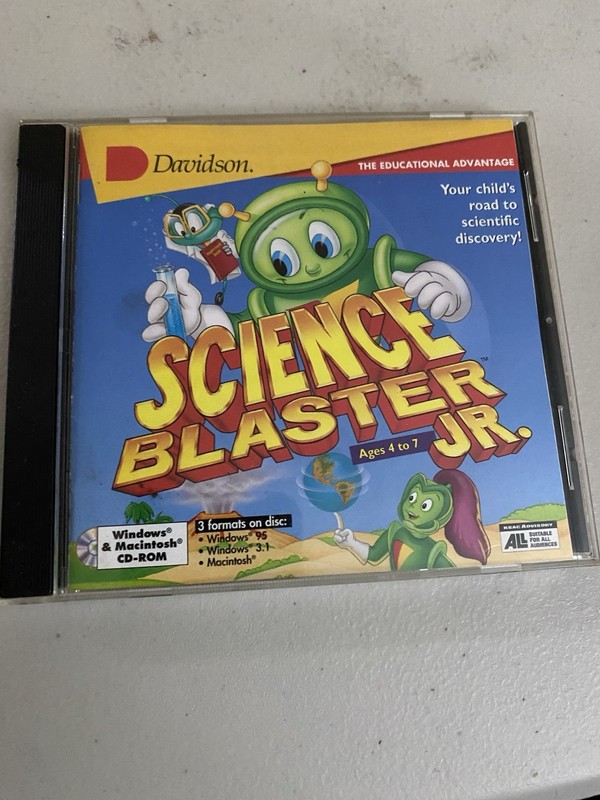 Davidson Science Blaster Jr. Windows 95 / Windows 3.1 / Mac OS CD-ROM