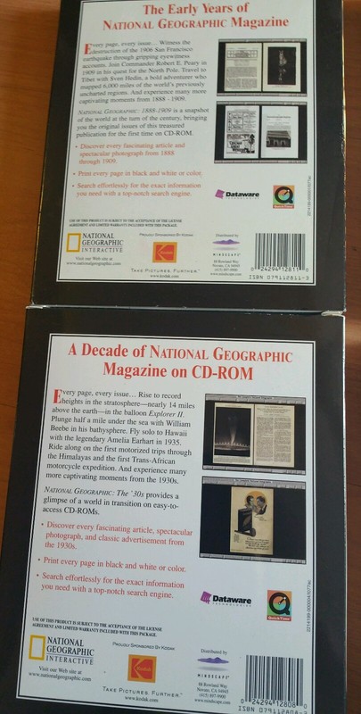 National Geographic Magazine CD-ROM 1888-1909 1910 1920 1930 Set gallery