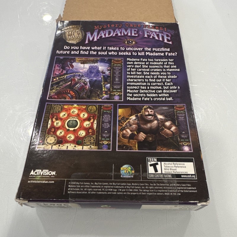 Mystery Case Files: Madame Fate PC Game fortune teller foreseen demise puzzle gallery