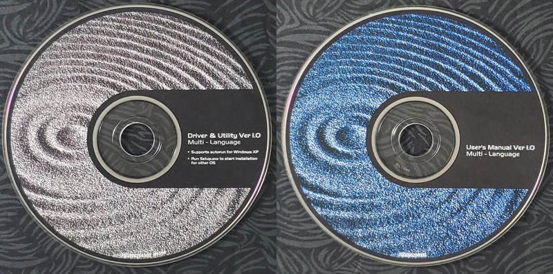 2-Disc Bundle: Driver & Utility + User Manuals Ver 1.0 PC CD-ROMs Multi-Language