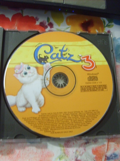 CATZ 3~WINDOWS 95/98 CD-ROM PC GAME~VG/C DISC & JEWEL CASE~NO MANUAL~RARE PETZ