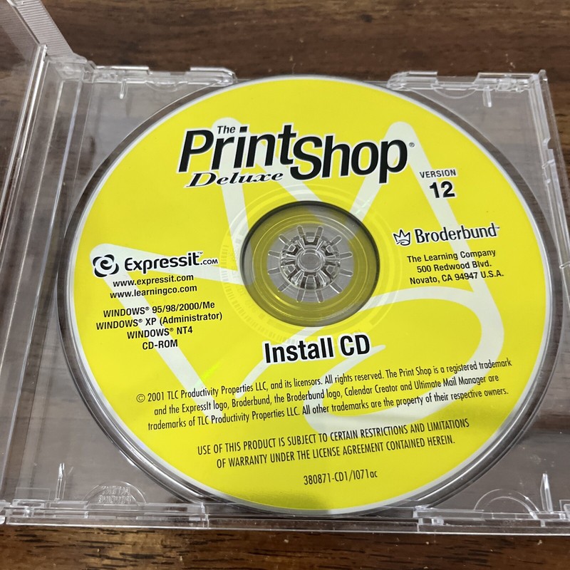 Vintage The PrintShop Select Click Art CD Version 12 Windows 95 98 gallery