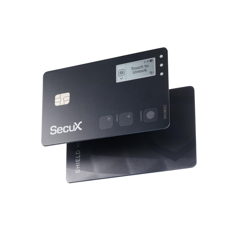 SecuX Shield Bio Crypto Hardware Wallet – Secure Biometric Authentication, Co…