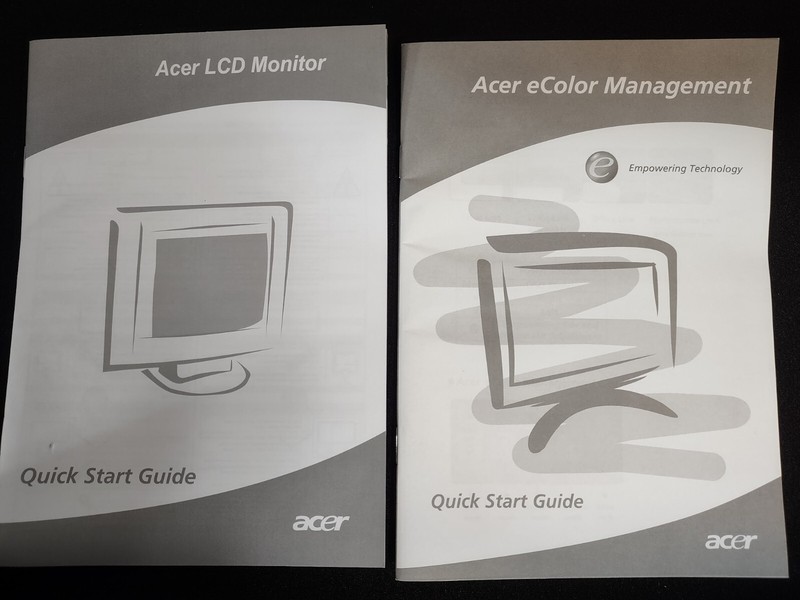 Acer LCD Monitor AL1706 Bundle Lot - CD Disc User Manual Quick Start Guide Docs gallery