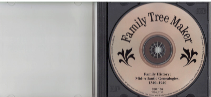 Family Tee Maker's - CD156 Mid-Atlantic Genealogies, 1340-1940 gallery