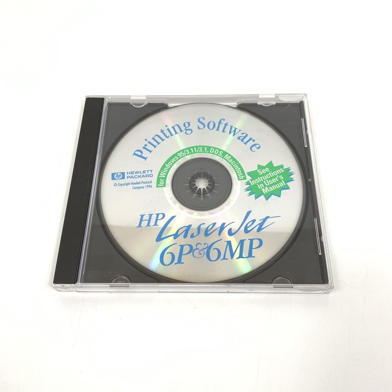 HP LaserJet 6P & 6MP Printing Software CD-ROM Windows 95/3.11/3.1 DOS Macintosh