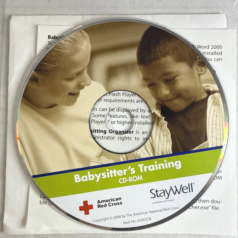 American Red Cross Babysitter's Training CD-ROM Windows/Mac W/ Reference Guide gallery