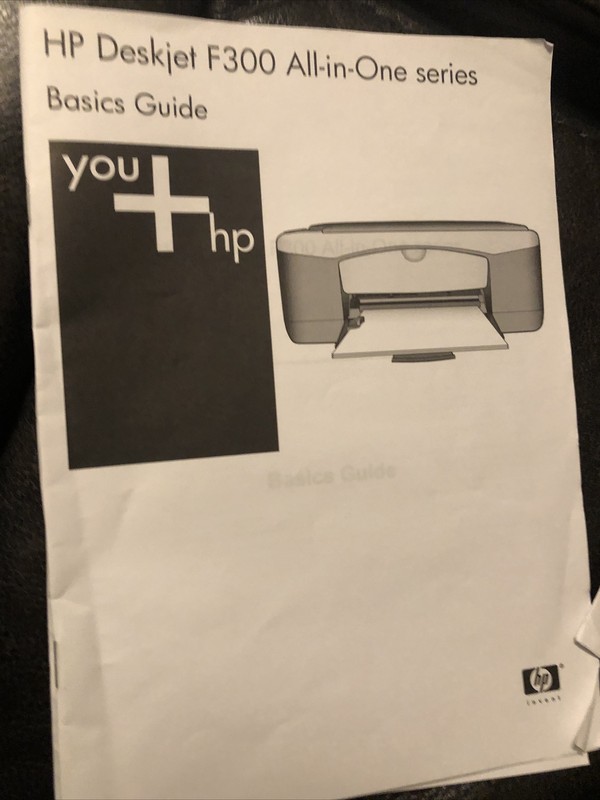 HP Deskjet F300 Series Disk/Guide Windows 98SE, ME, 2000, XP, VER 7.0.1~Mac OS X gallery
