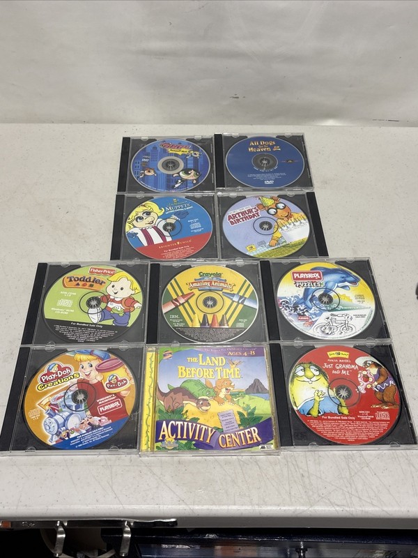 Vintage 10 Play-Doh Puzzle PC Computer CD Game Windows Macintosh CDROM & DVD Lot
