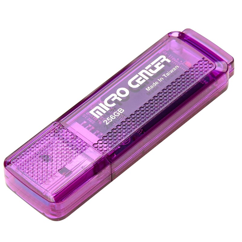 INLAND Micro Center SuperSpeed 256GB USB 3.0/USB3.1 Gen1 Flash Drive Gum Size...