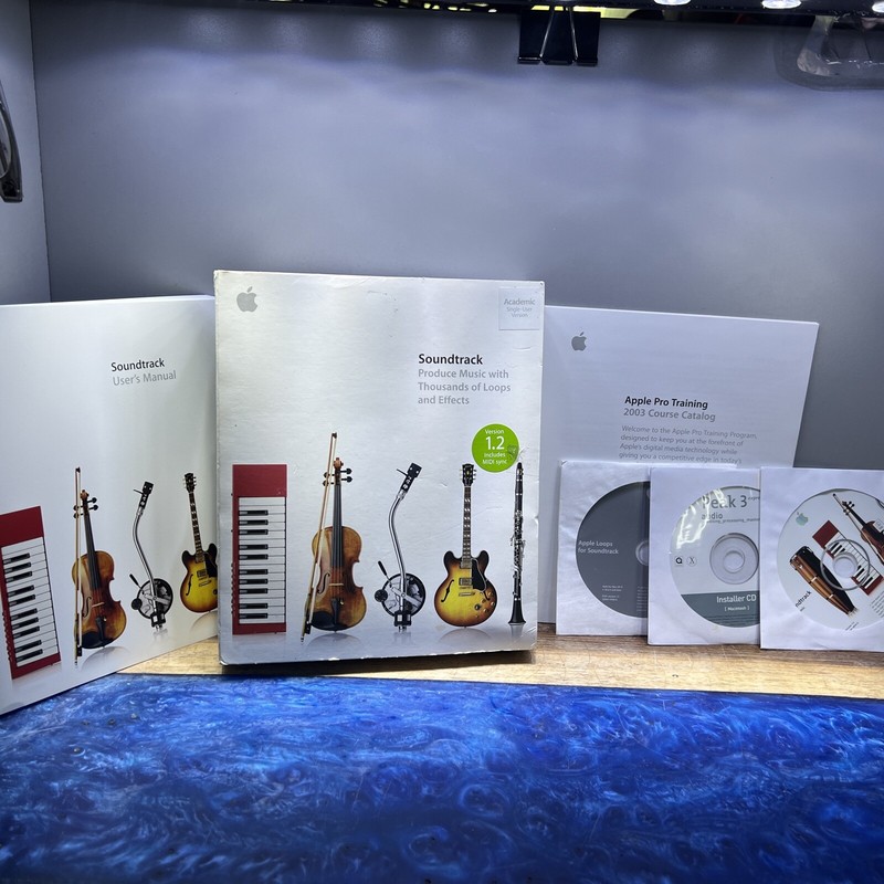 Apple Soundtrack M9303Z/B Peak 3 Express Apple Loops W Box Manual & Activation #