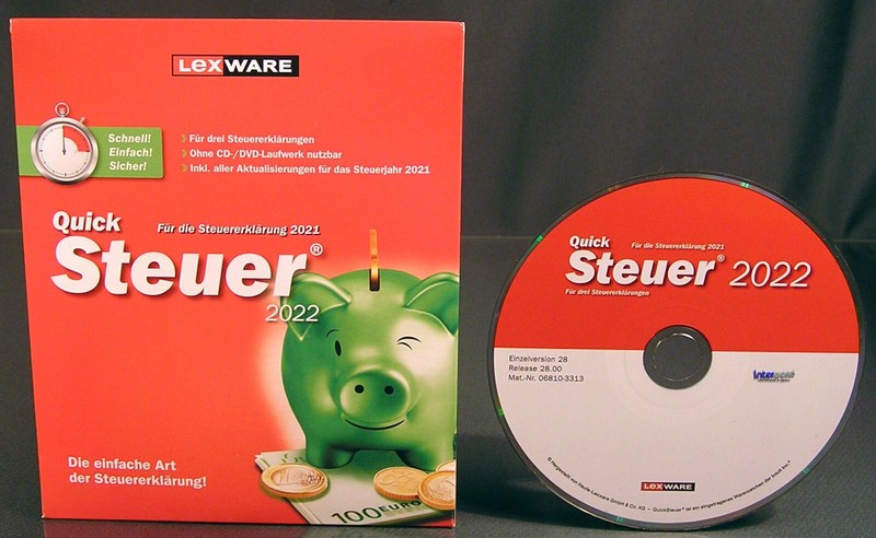 Lexware QuickTax 2022 Full Version Box, CD, Manual (PDF) Tax Year 2021 NEW gallery