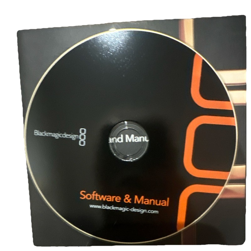 Blackmagic Design Software and Manual CD – Complete Installation Disc for Setup