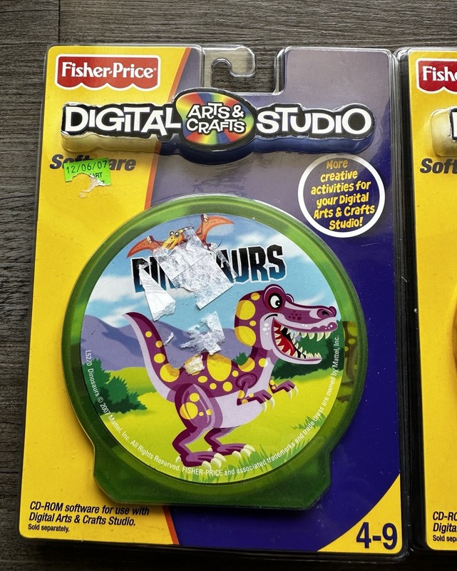Vintage Fisher-Price Digital Studio CDs Dora L5271 & Dinosaurs L5270 Lot gallery