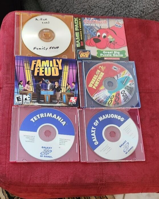 Assorted Kids Computer Games including Family Feud & More