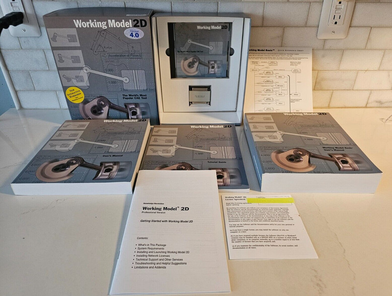 Working Model 2D Version 4.0 CAE Computer Aided Engineering Win95 / Mac Software gallery
