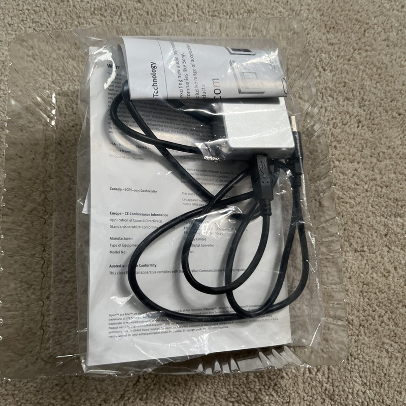 Xitel Inport Deluxe Stereo To PC Audio Cassette Recording Kit Converter Open Box gallery