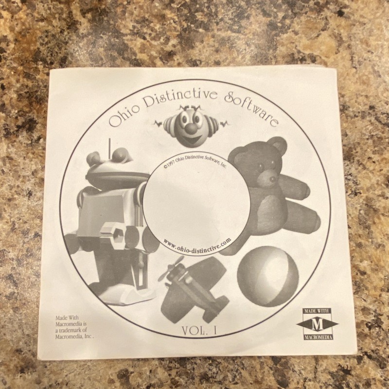 Ohio Distinctive Software Vol. I Education Software CD-ROM Disc