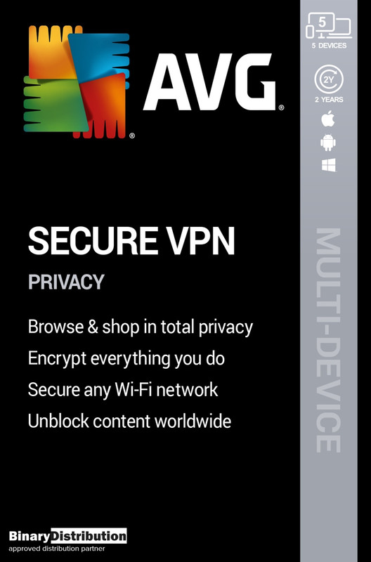 AVG Secure VPN 2026 - 5 Device - 2 Years [Download]