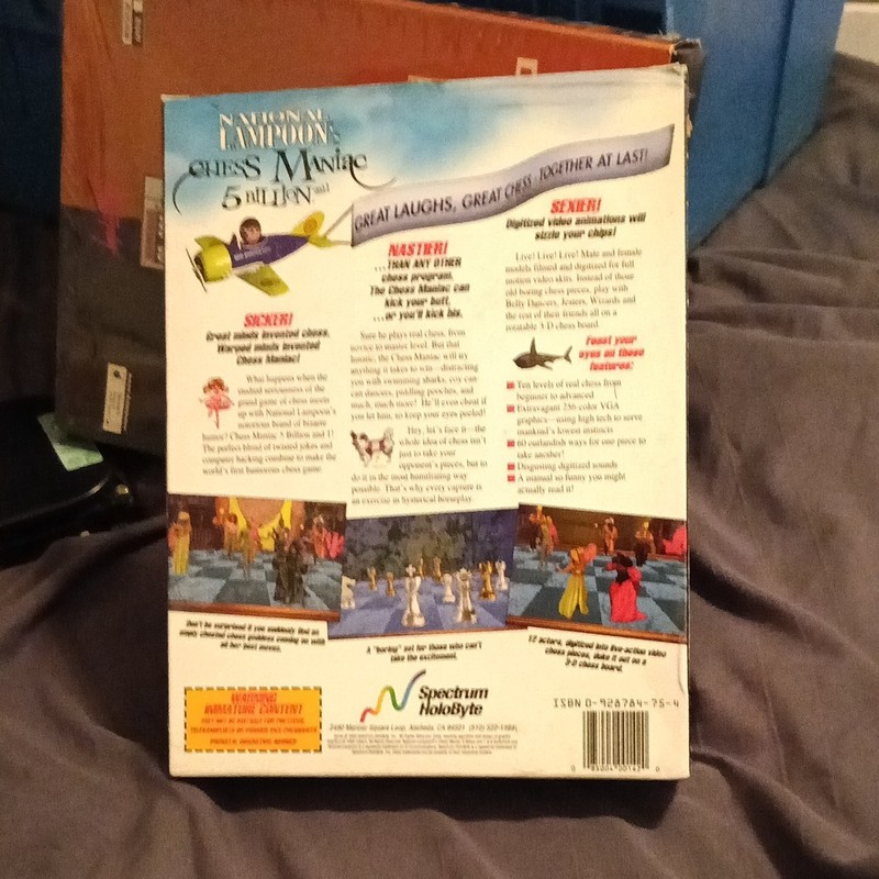 Spectrum HoloByte Chess Maniac 5 Billion and 1 IBM PC Floppy 3.5" English gallery