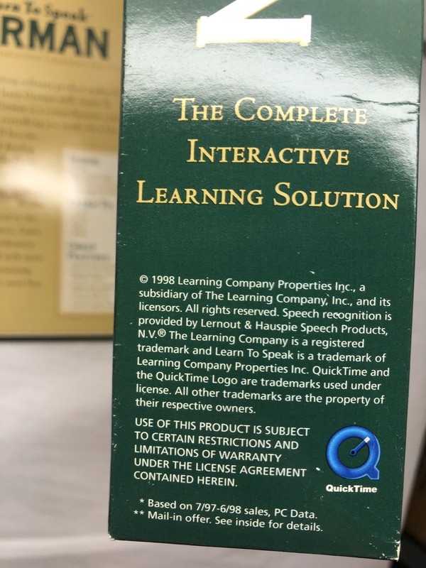 Learn to Speak German 7.0 (3 CD-ROM/Win 98/95) The Learning Company gallery