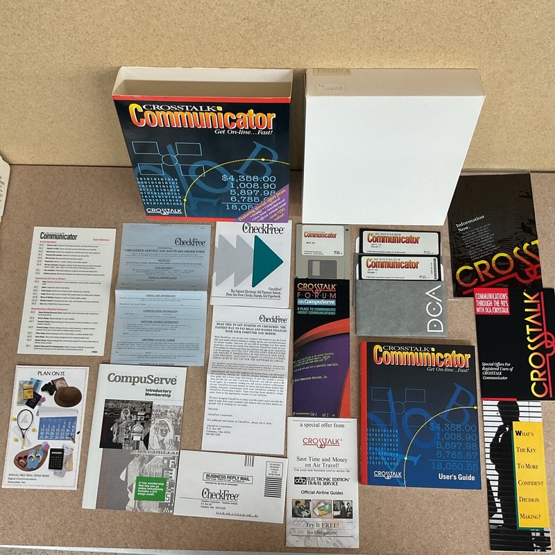 Crosstalk Communicator Get On-Line Fast! Big Box PC Software DCA