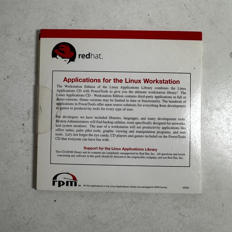 Red Hat Linux Application Library Workstation Edition RPM Format System Software gallery