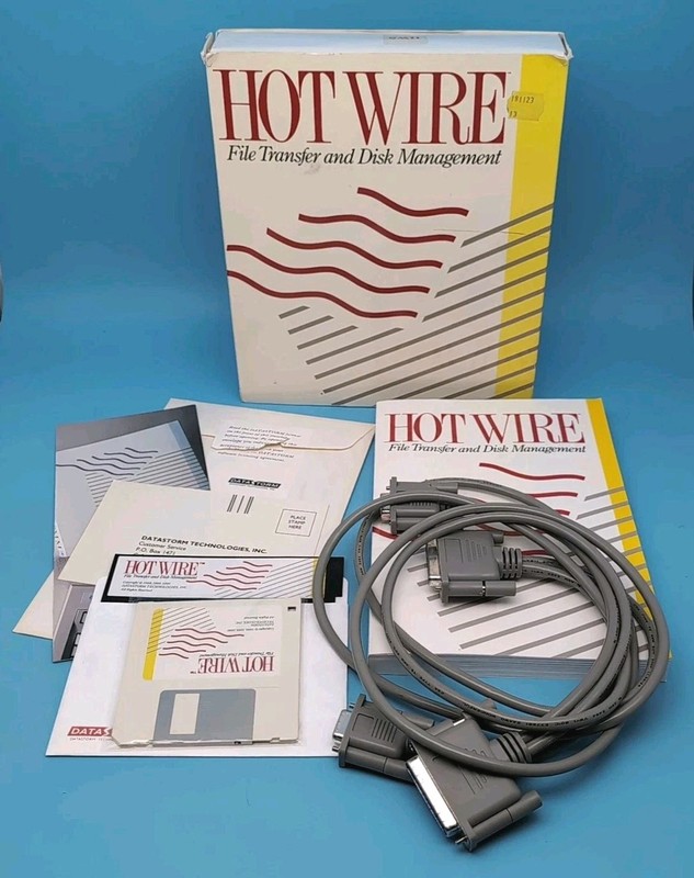 Vintage Software HOT WIRE File Transfer and Disk Management Windows Big Box