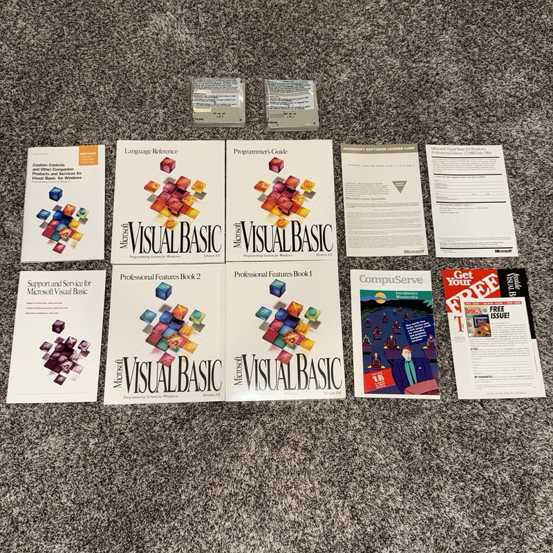 Microsoft Visual Basic Professional Edition Ver 3.0 Windows 95 New Open Box