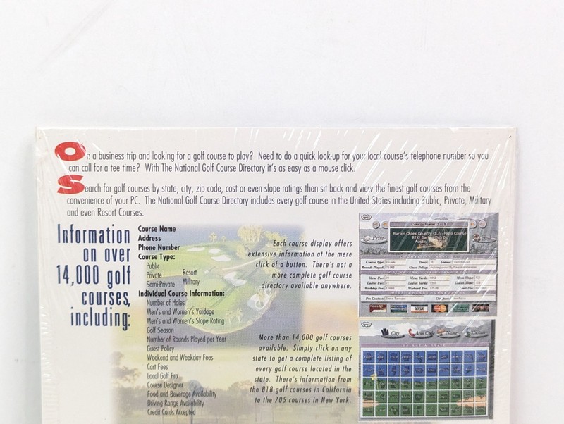 National Golf Course Directory CD-ROM Windows 95/98 Dick's Sporting Goods New gallery