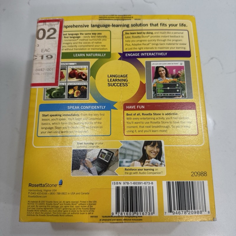 Rosetta Stone Spanish (Latin America) language learning software set gallery