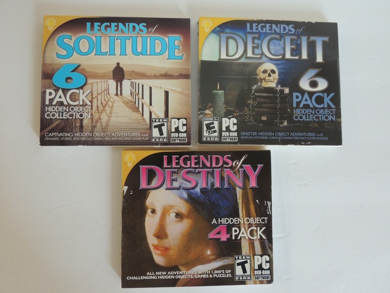 Lot 17 On HAND PC CD-Rom Legends Legacy Hidden Object Games 7 sealed gallery