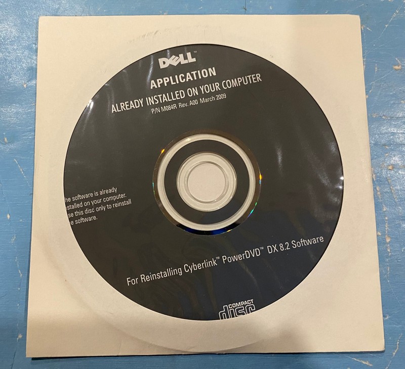 Dell Cyberlink PowerDVD DX 8.2 Software Disc P/N: M084R