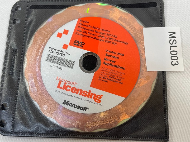 Microsoft System Center Configuration Manager 2007 R2 w/ SQL 2005 Windows DVD gallery