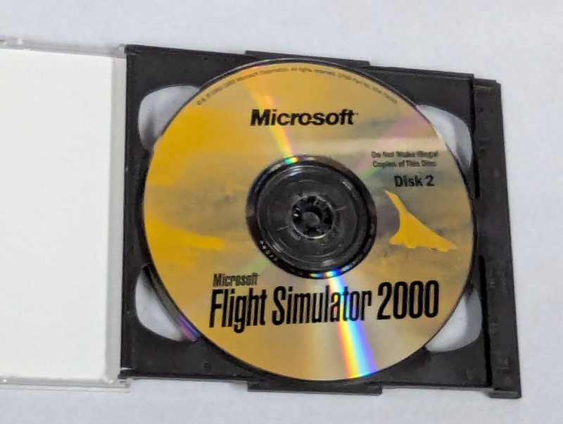 MICROSOFT Flight Simulator 2000 Game 2-Disc Set CD-ROM With Key-Code gallery