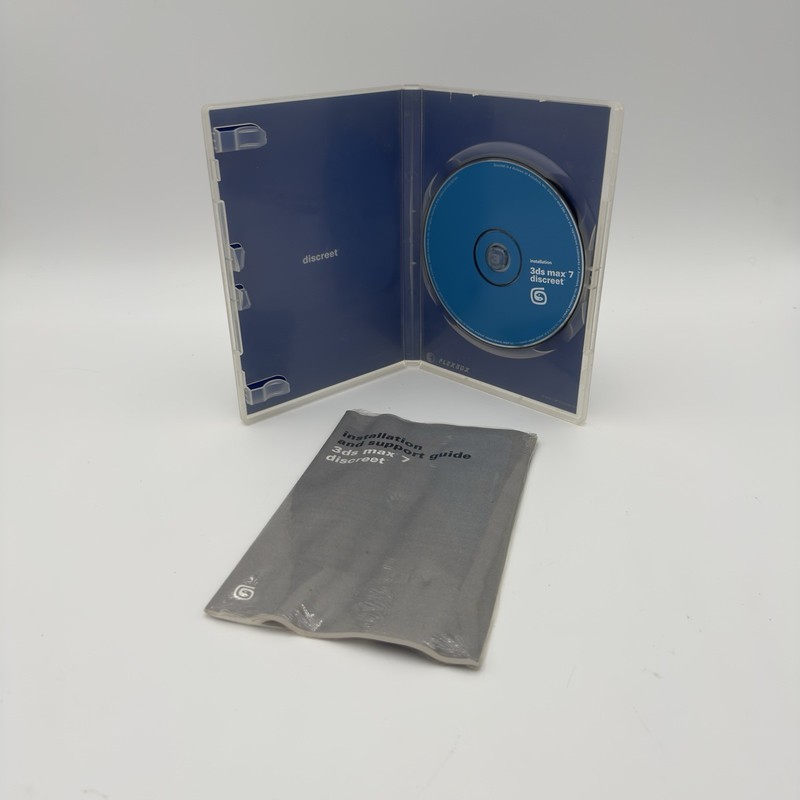 Discreet 3ds Max 7 Complete 3 Disc Set w/ Manual Autodesk Vintage 3D Software gallery