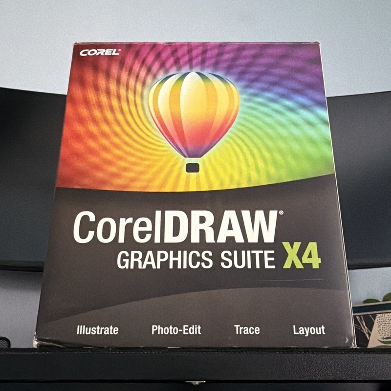 Corel CorelDRAW Graphics Suite X4 DVD Box Set w/ Disc & Manuals Windows Vista