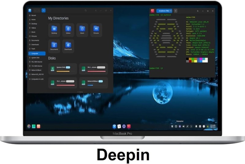 Latest New Release Reborn Linux Milti-Desktop OS Operating System for PC on DVD gallery