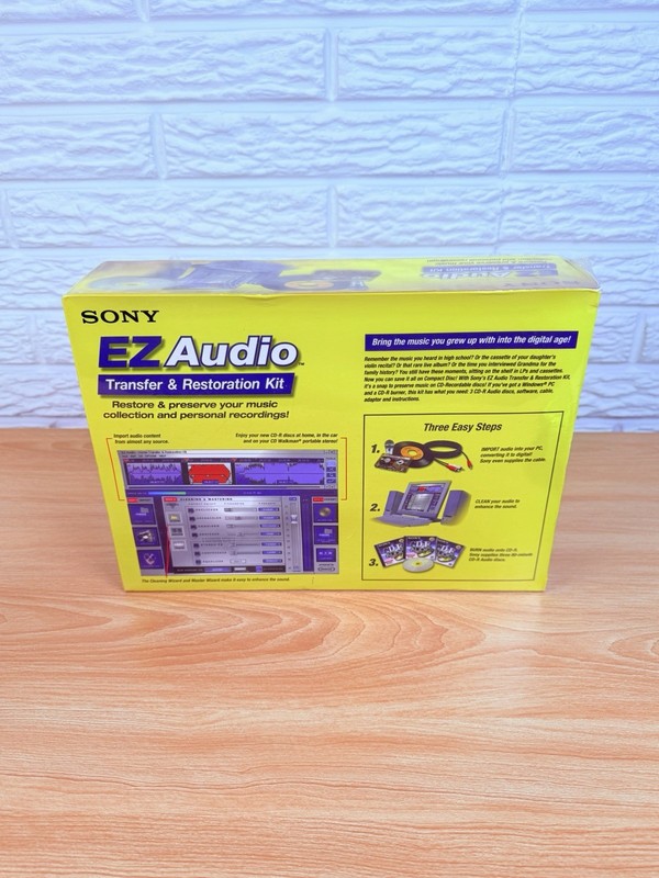 Vtg Sony MAGIX EZ Audio Transfer & Restoration Kit w/ 5 CD-R Audio Discs Sealed gallery