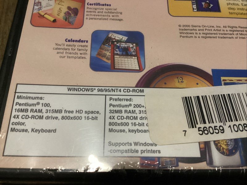 Hallmark Card Studio Express v1.0 & Print Artist Platinum v12.0 New Sealed gallery