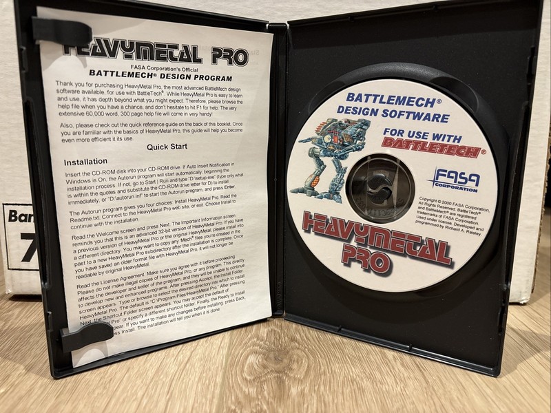 RARE 2005: Heavymetal Pro Battlemech Design Software PC Windows 95/98/Me/2000/XP gallery