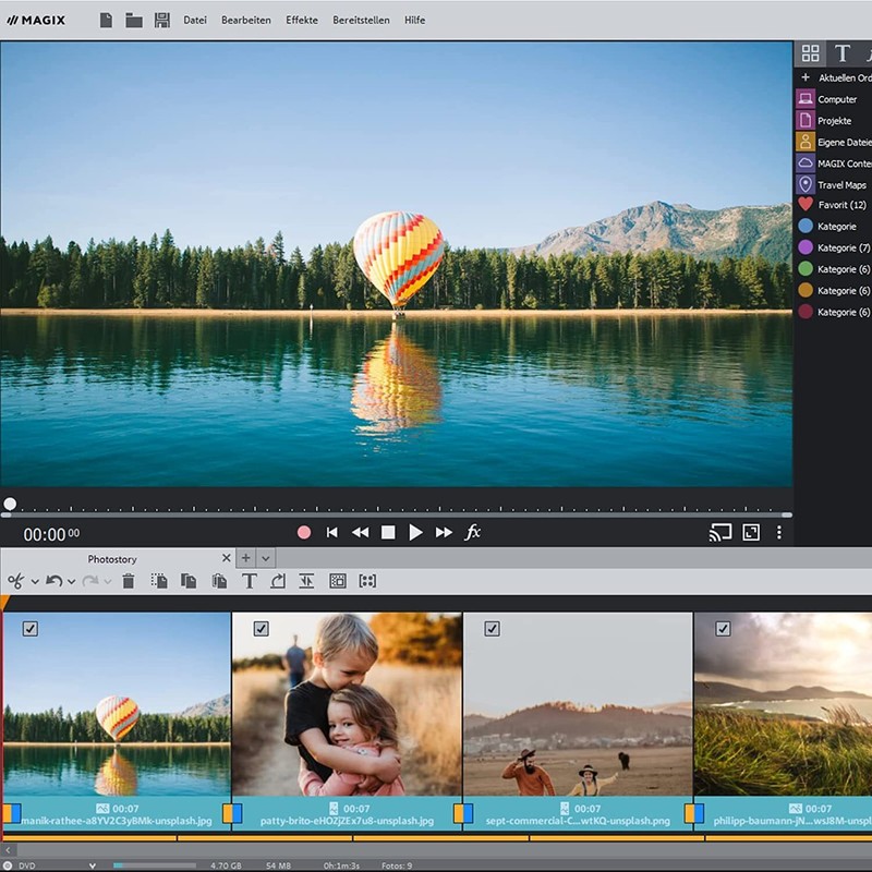 MAGIX Photostory Deluxe 2023 | Photo Editor Windows 10 [1 License | License] gallery
